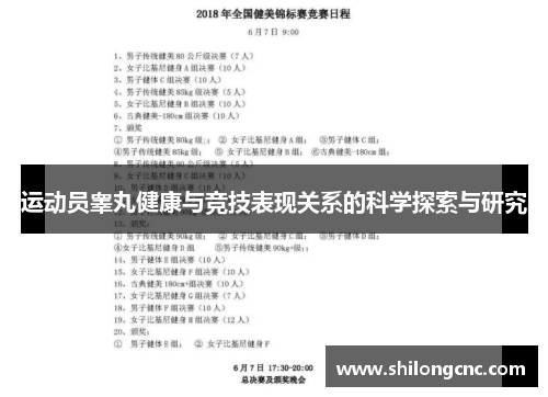 运动员睾丸健康与竞技表现关系的科学探索与研究
